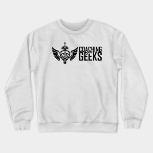 Coaching for Geeks Horizontal - Black Crewneck Sweatshirt